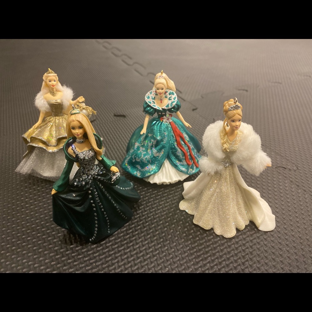 4 Barbie ornaments